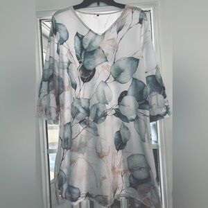 Women’s Casual Pullover V-Neck Dress Size Large NWOT